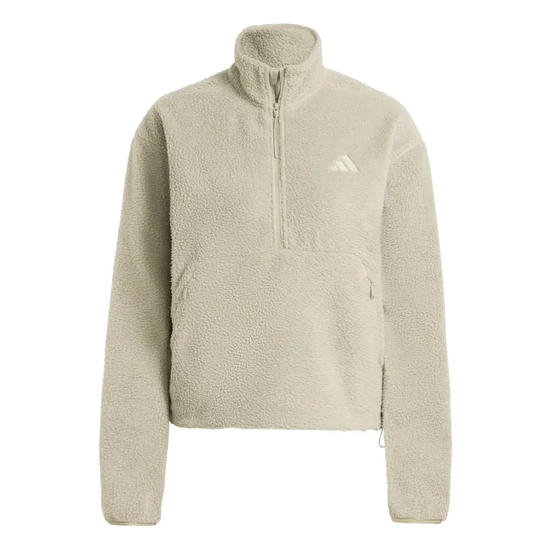 Pile da donna con 1/2 zip adidas City Tech High Pile