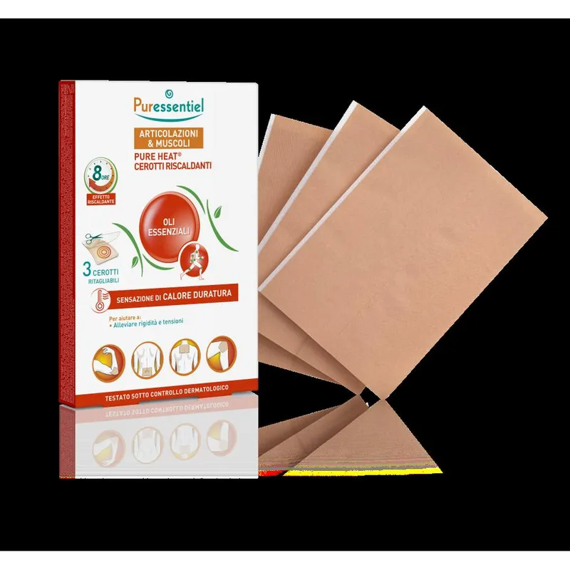 Cerotti Riscaldanti Pureheat Puressentiel per Articolazioni e Muscoli - 3 Pezzi