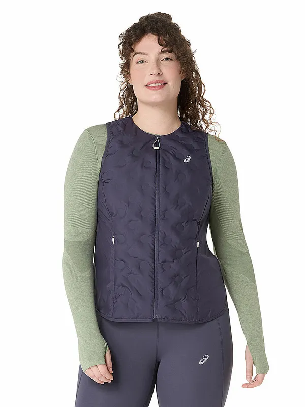 ASICS Gilet da running da donna Nagino Run blu | L