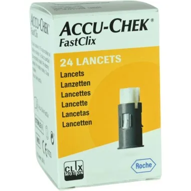 Lancette pungidito accu-chek fastclix 24 pezzi