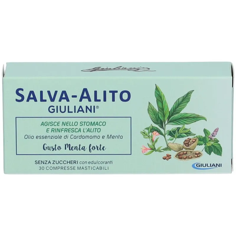 Salva alito menta forte 30 compresse