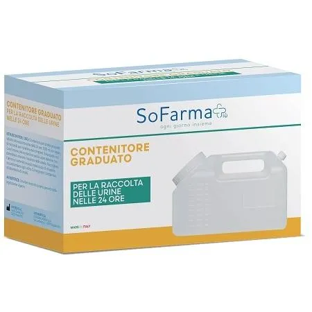 Sofarmapi Contenitore per Raccolta Urine 24h, 1 Pezzo