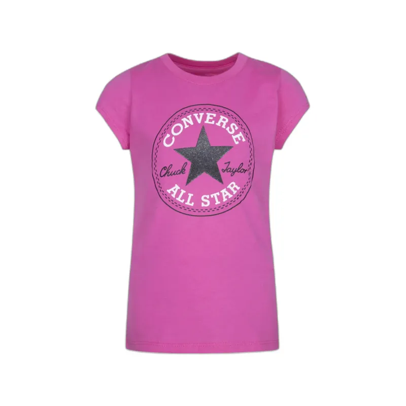 T-shirt da bambina Converse Timels Chuck Patch