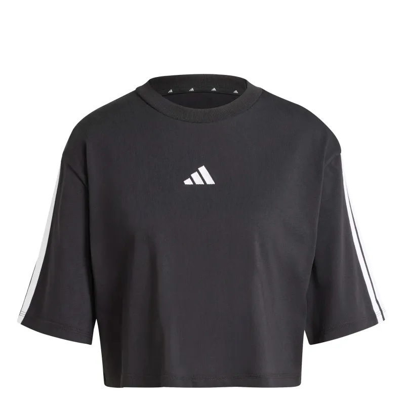 T-shirt da donna aderente e allentata adidas Essentials 3-Stripes