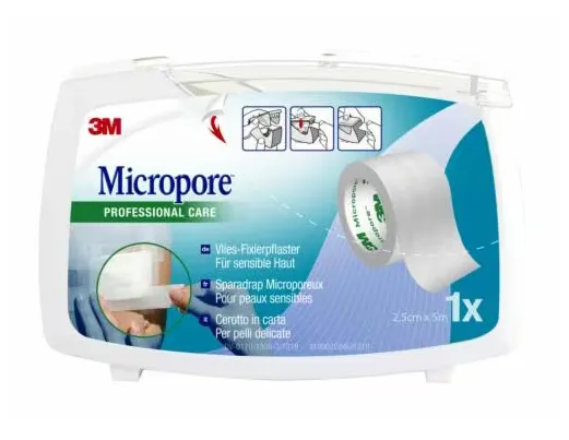Cerotto in carta 3m micropore surgical tape m5x25mm dispenser