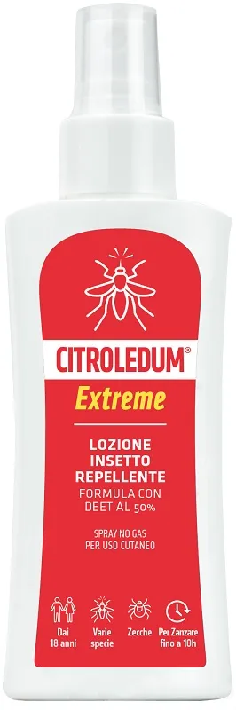 Citroledum lozione spray extreme deet 50% 100 ml