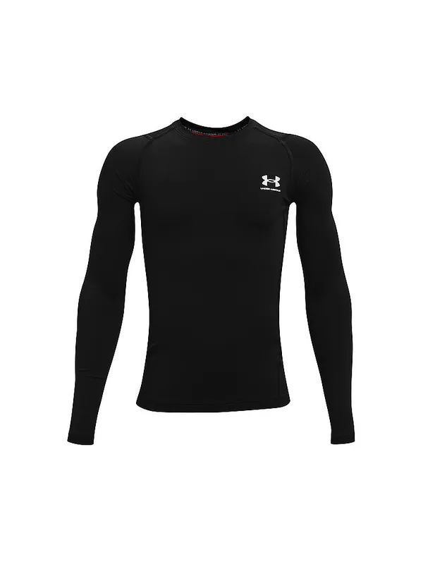 UNDER ARMOUR Maglietta fitness da bambino UA HeatGear® Armour nero | 128-140
