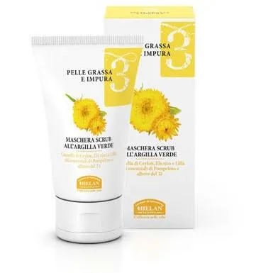Helan Linea 3 - Maschera Scrub all'Argilla Verde 50ml