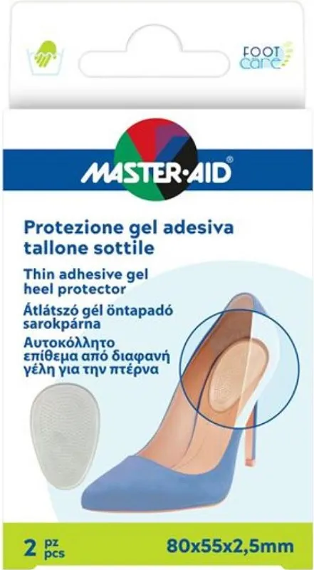 Footcare protezione adesiva tallone sottile 2 pezzi