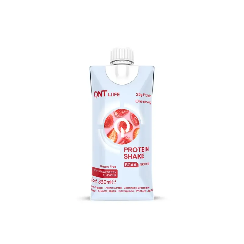 Frullato proteico di siero di latte alla fragola QNT Tetra