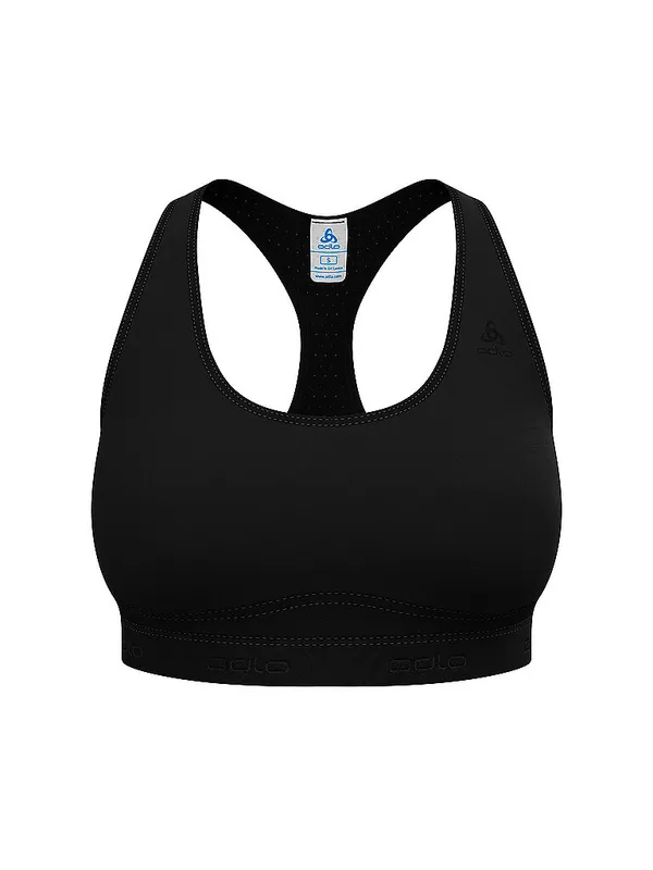 ODLO Reggiseno sportivo da donna Ascent Performance Wool a supporto medio nero | XS