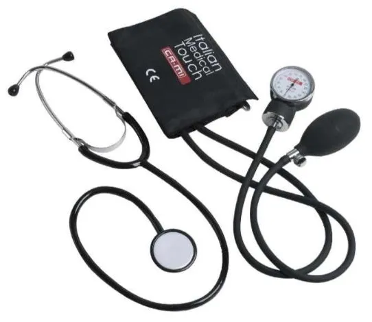 Sfigmomanometro aneroide con stetoscopio a-100