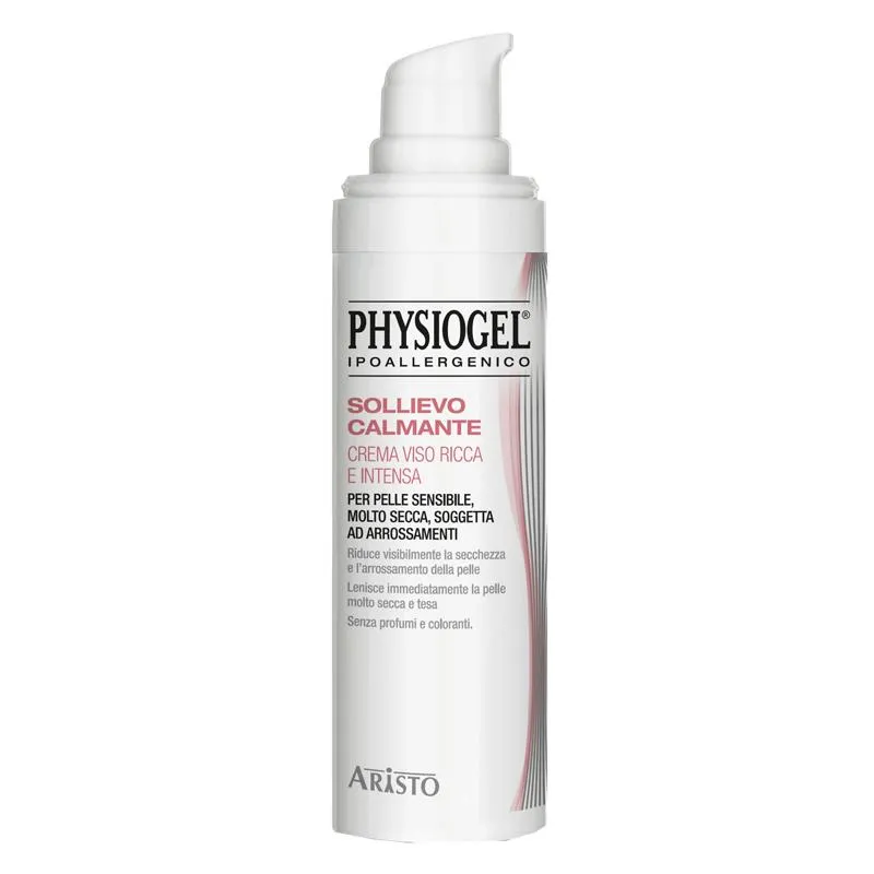 Crema Viso Ricca e Intensa per Sollievo Calmante, Physiogel, 40ml