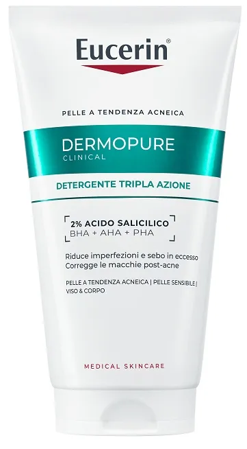 Eucerin dermopure clinical detergente tripla azione 150 ml