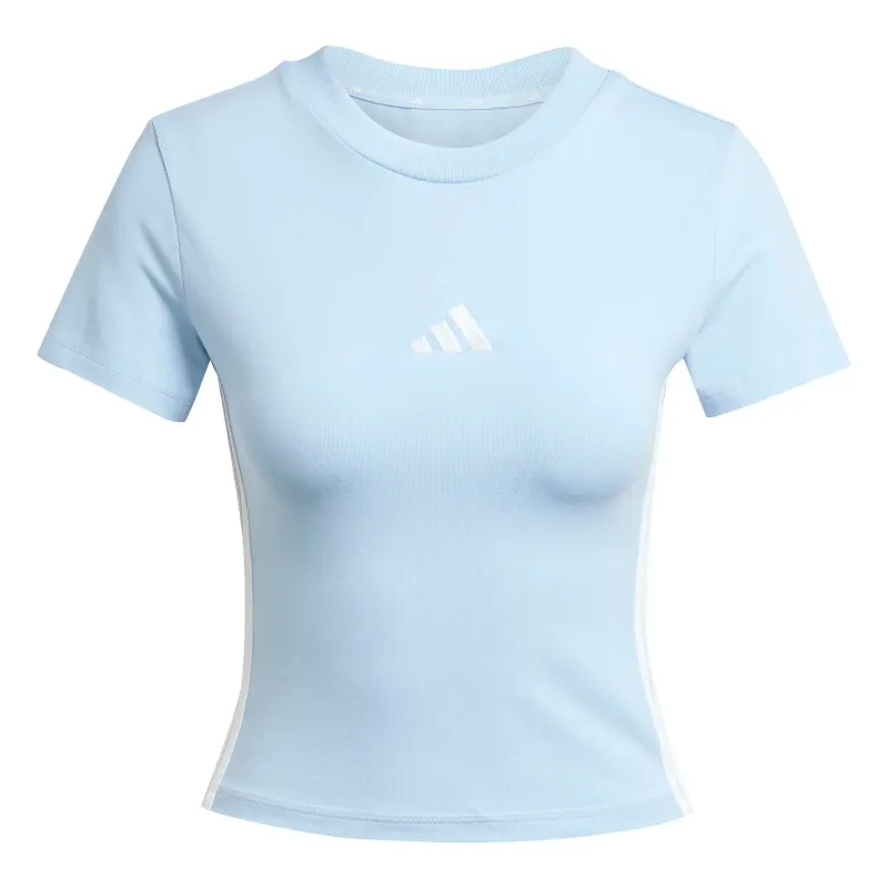 T-shirt da donna slim-fit adidas Essentials 3-Stripes