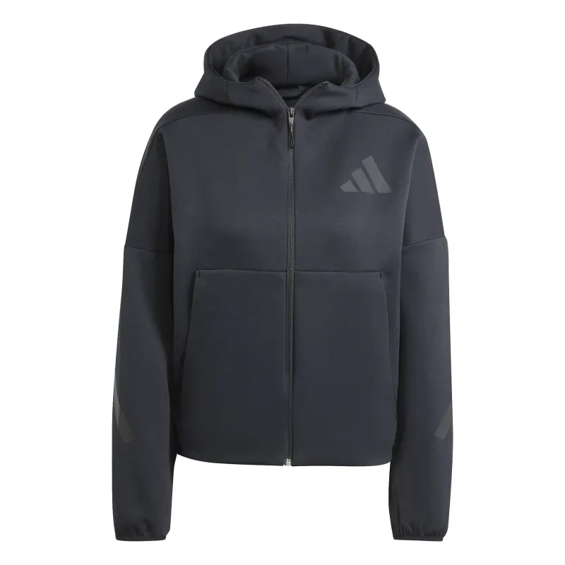 Felpa con cerniera a cappuccio da donna adidas Z.N.E.