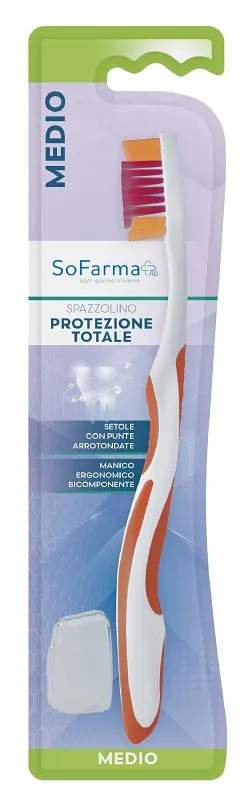 Sofarmapiu' spazzolino total protection setole medie