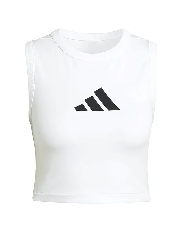 ADIDAS T-shirt da donna Z.N.E. Cropped bianco | M