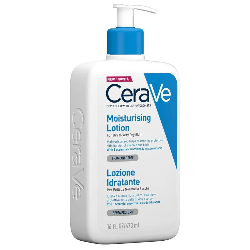 CeraVe Lozione Idratante Corpo per Pelle Secca o Molto Secca, 473ml