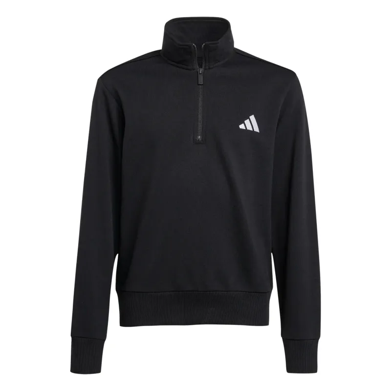Felpa con cerniera a metà per bambini adidas Essentials