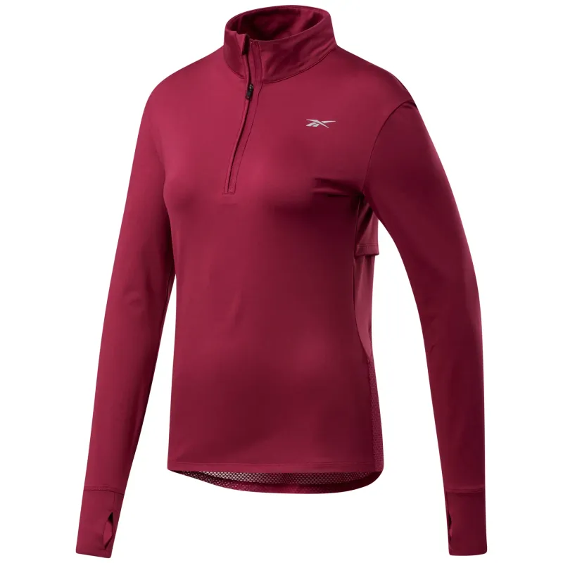 Felpa donna Reebok Running 1/4 Zip