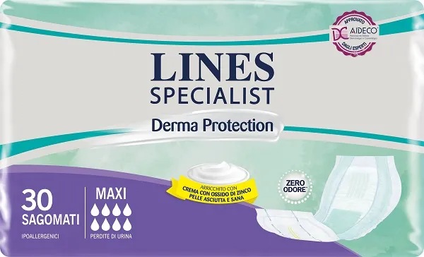 Pannolone per incontinenza lines specialist sagomato maxi 30 pezzi