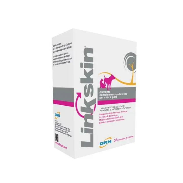 Linkskin Integratore Alimentare per Cani e Gatti - 32 Compresse