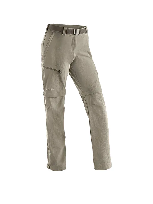 MAIER SPORTS Pantaloni da trekking da donna Nata ZipOff beige | 38 (kurz)