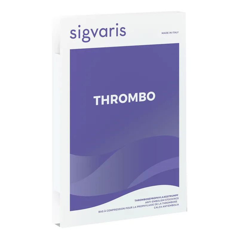 Sigvaris thrombo gambaletto corto punta aperta bianco xs