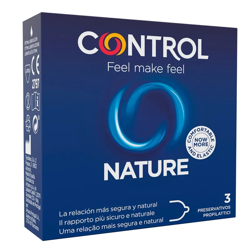 Profilattico control new nature 2,0 3 pezzi