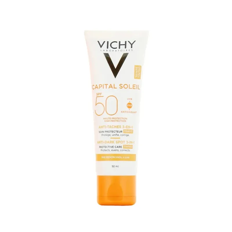 Vichy Capital Soleil Trattamento anti-macchie colorato 3 in 1 SPF 50+ 50 ml