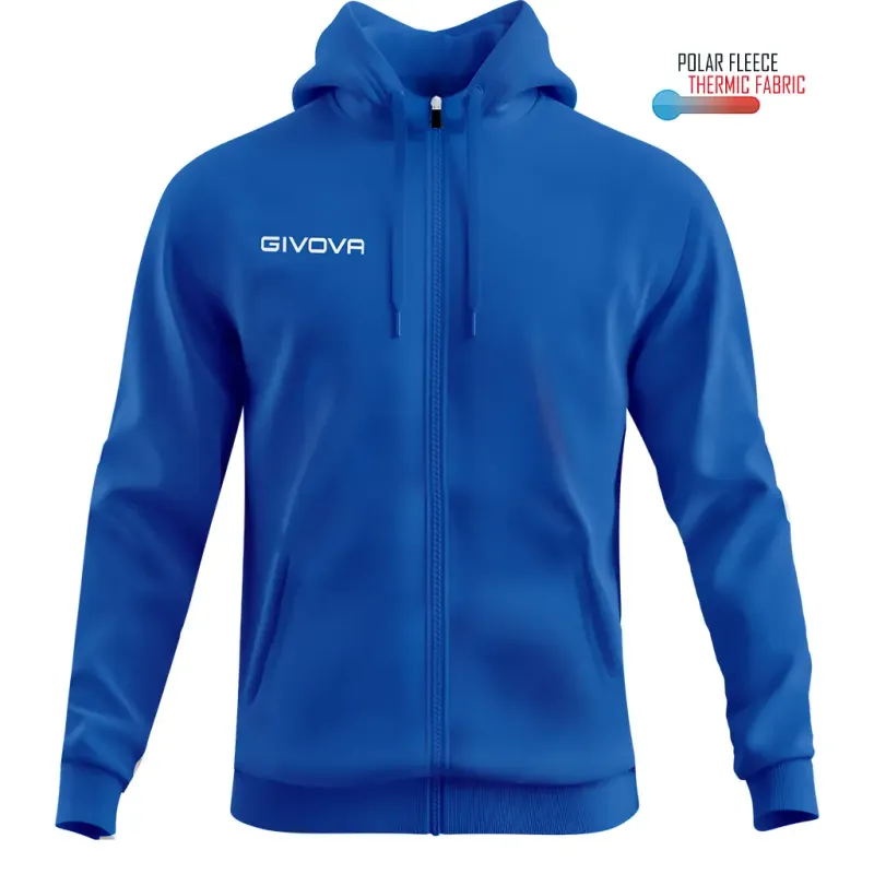 Felpa da bambino con cappuccio e zip Givova 500