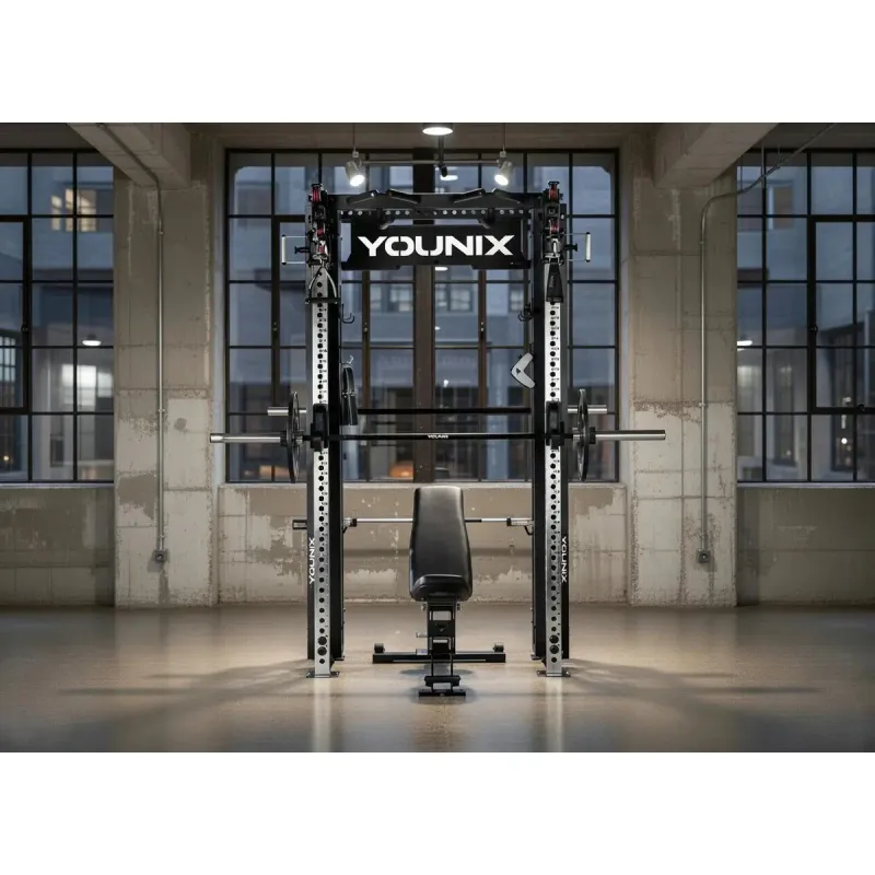 Attrezzature per l'allenamento della forza Younix Cable Rack Smith Bundle