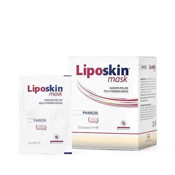 Pharcos Liposkin - Maschera Viso Rigenerante in Bustine, Confezione da 15