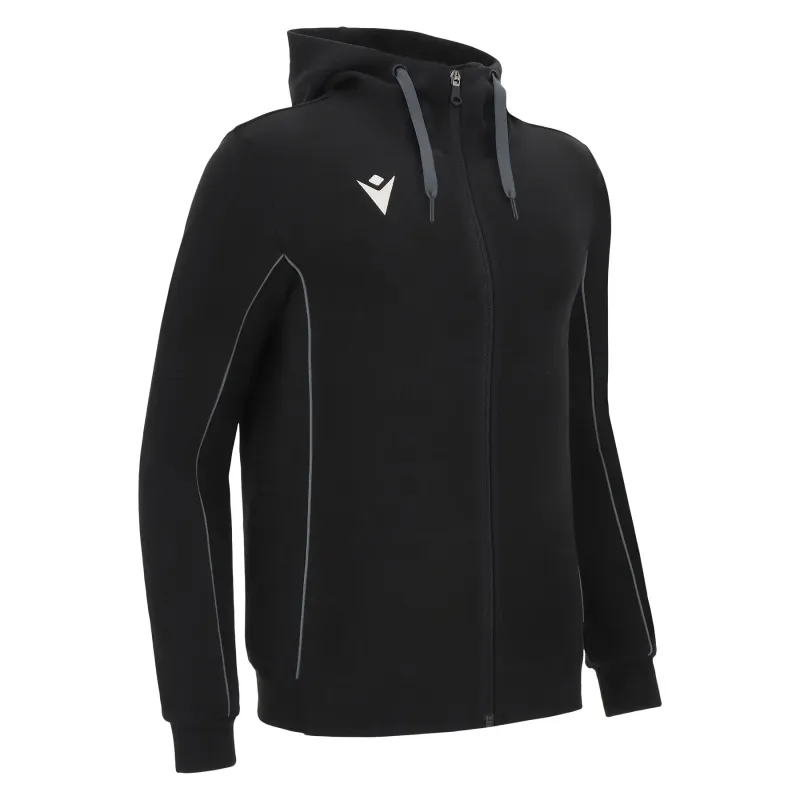 Felpa con cappuccio con zip intera Macron Stage ECO