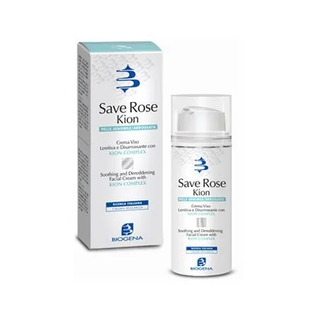 Kion Crema Viso Salvaguardia Rosa per Pelli Sensibili, 50ml