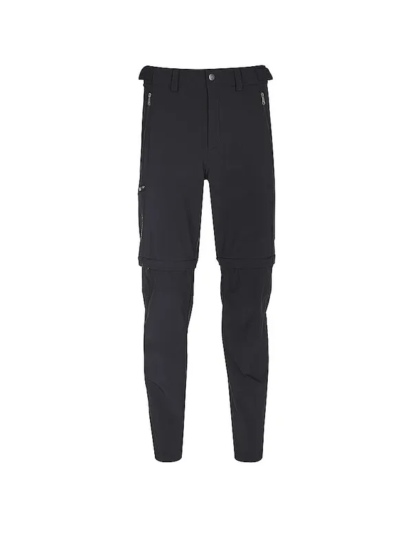 VAUDE Pantaloni da trekking da uomo Farley Stretch T-Zip III Zip-Off nero | 48 (kurz)