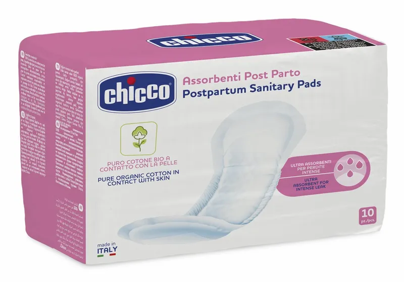 Chicco assorbenti postparto bio cotone 10 pezzi