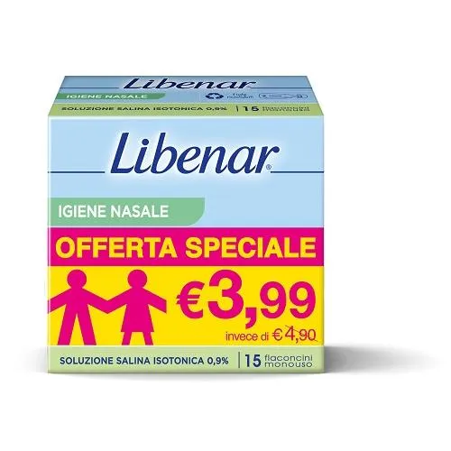 Soluzione isotonica libenar 15 flaconcini da 5 ml taglio prezzo