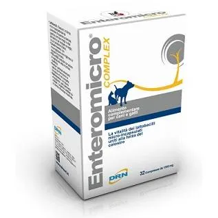 Enteromicro Complex - Integrazione Alimentare per Cani e Gatti, 32 compresse