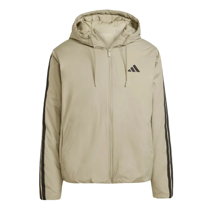 Piumino termico con cappuccio adidas Essentials Climawarm 3 stripes