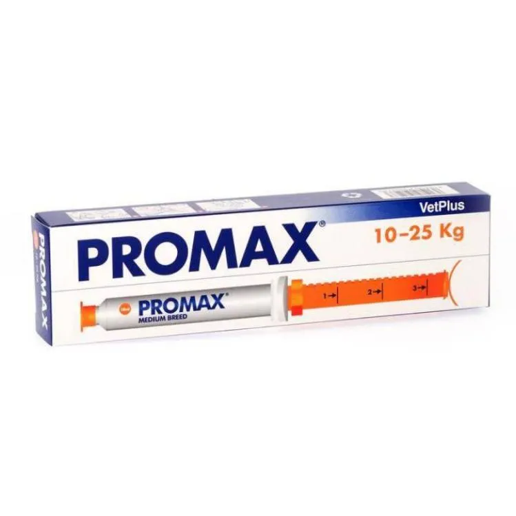 Promax Mangime Complementare di Tripla Azione 18 ml per Cani di Taglia Media