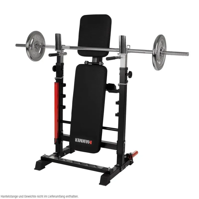 Panca pesi pieghevole e supporto per manubri Hammer Force 4,0
