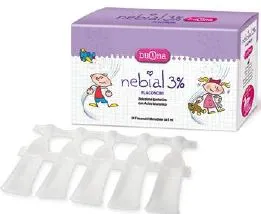 Nebial soluzione salina ipertonica di sodio cloruro al 3% con acido ialuronico 20 flaconcini 5 ml