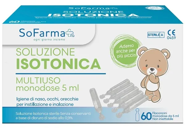 Soluzione salina 0,9% 60 flaconi 5 ml sofarmapiu