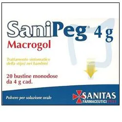 Sanipeg macrogol polvere per soluzione orale 20 bustine 4 g