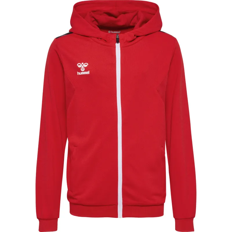 Giacca da tuta da bambino in poliestere con cappuccio e zip Hummel Authentic