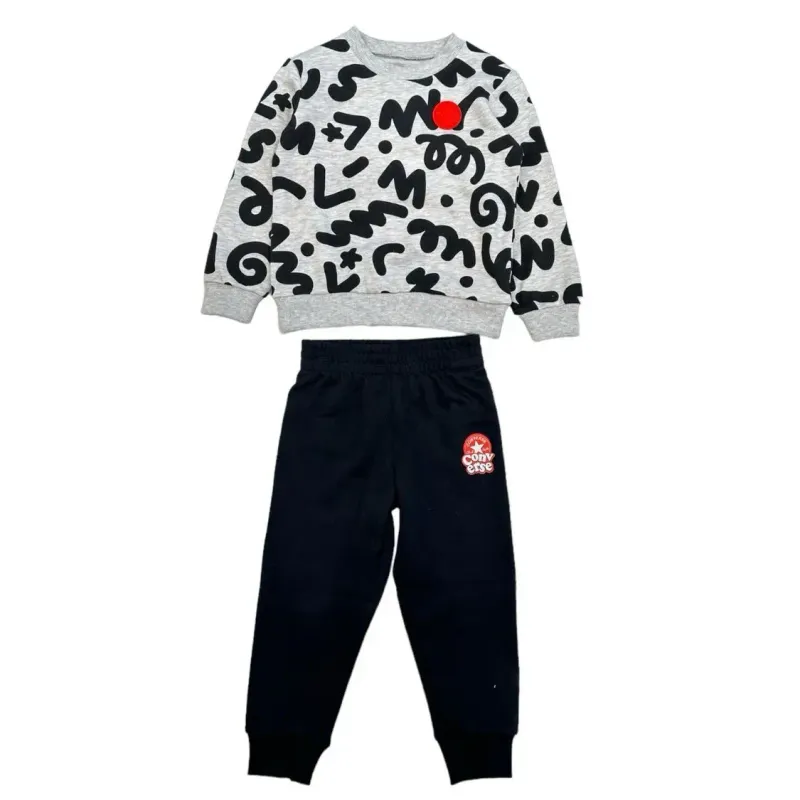 Felpa per bambini Converse Squiggle Aop