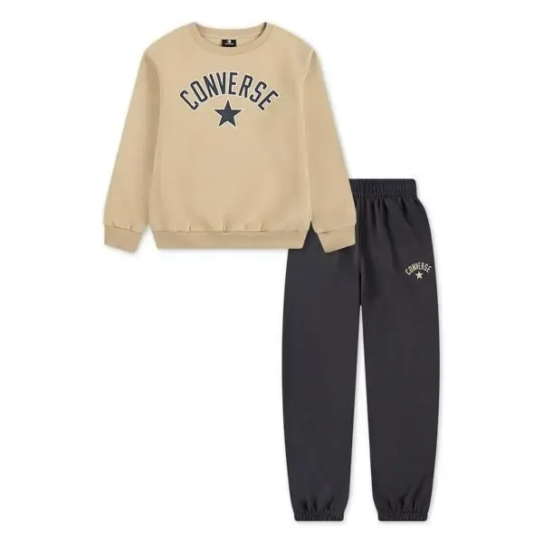 Completo felpa e pantaloni sportivi per bambini Converse CNBV Heritage Est Po