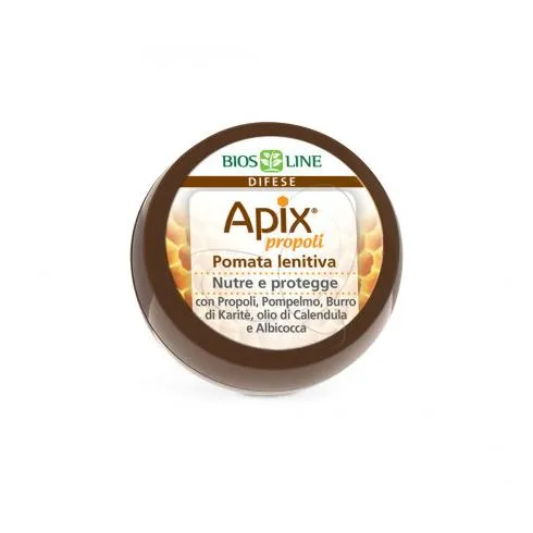 Apix Pomata Lenitiva con Propoli per Naso e Labbra - 8 ml